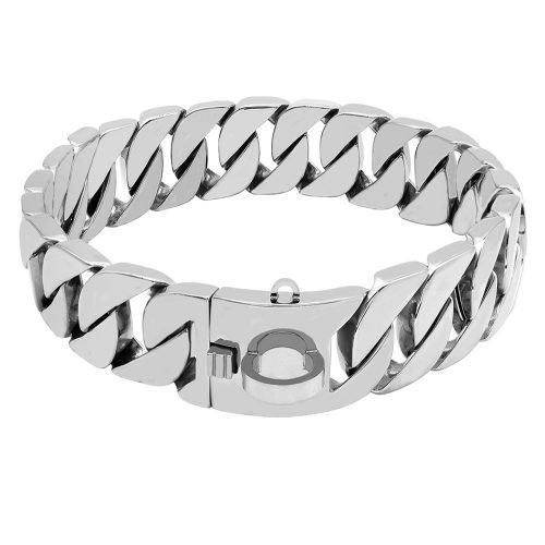 Rock-Silver dog collar