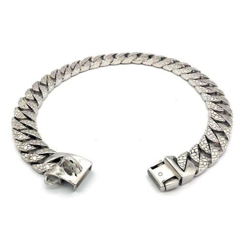 python-silver-dog-collar-2